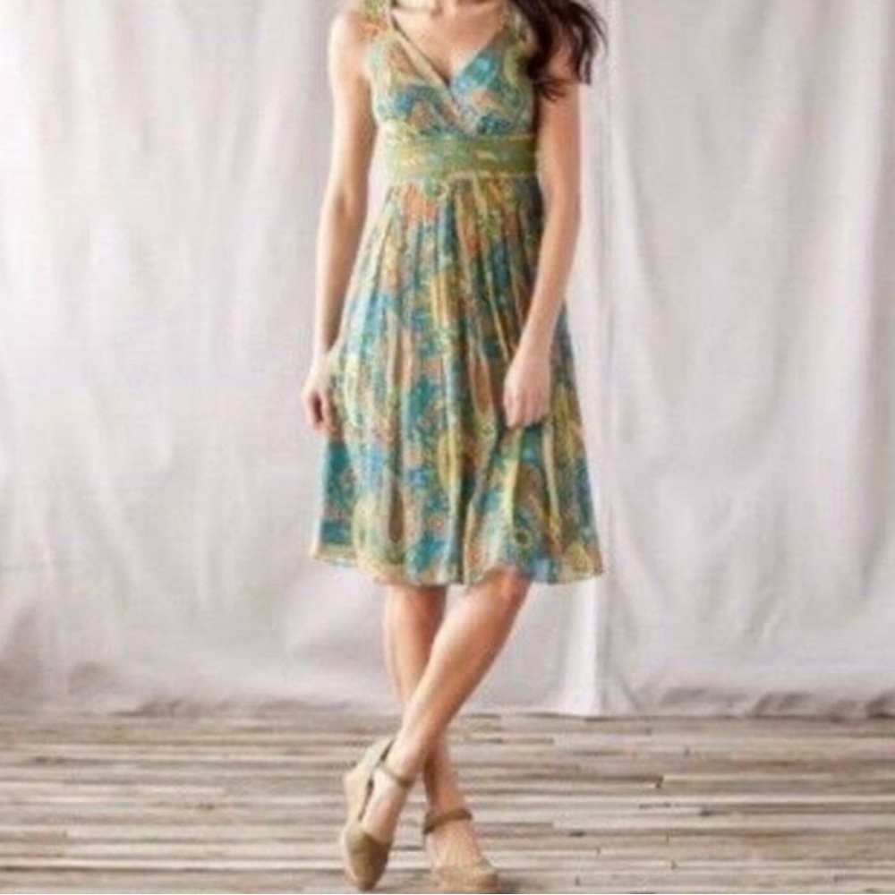 Sundance Catalog Sea of Dreams Silk Dress Size 12